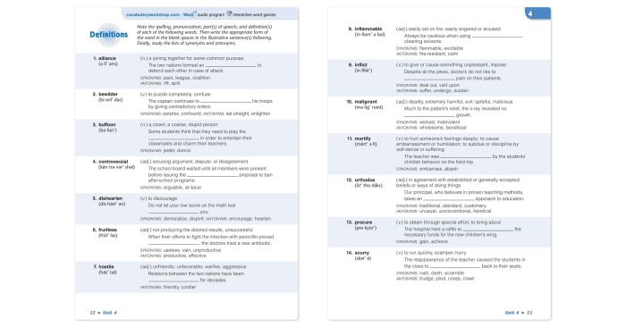 Unit 2 vocabulary level c