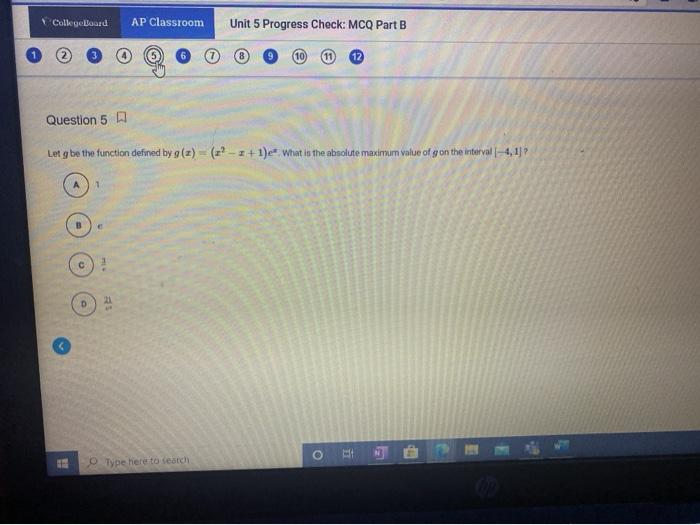 Ap chemistry unit 5 progress check mcq