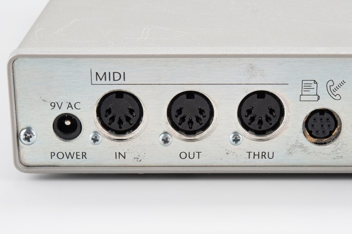 Which midi port is optically isolated