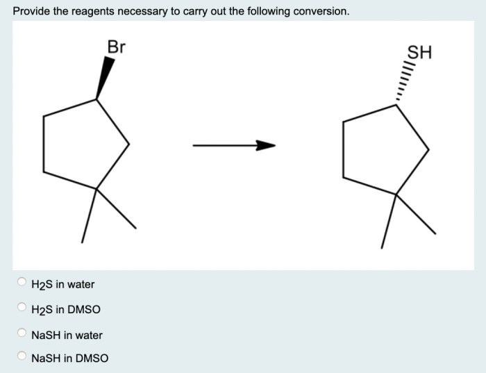 Provide the reagents necessary to carry out the following conversion