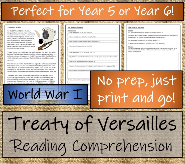 The treaty of versailles worksheet answer key