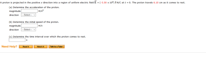 Solved projected direction proton positive transcribed problem text been show has